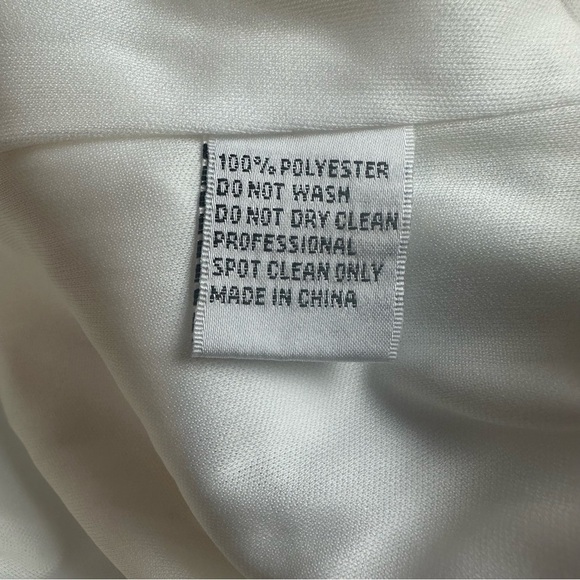 Mac Duggal NWT Ieena Bejeweled Body Con Sleeveless White Mini Dress, size 0 - Picture 10 of 10